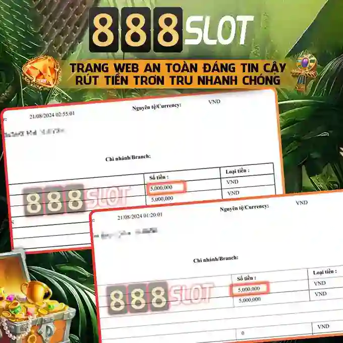Đa Dạng Trò Chơi Slot Trên 888slot Web